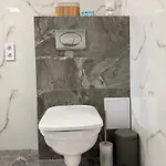 White Luxury-free Private Garage Apartment Nyiregyhaza